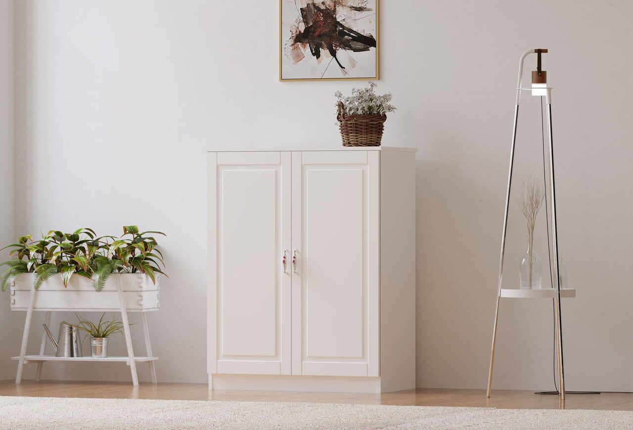 Pantofar, Hanah Home, Rb-020, 70x100x35 cm, Alb mat - imagine 6